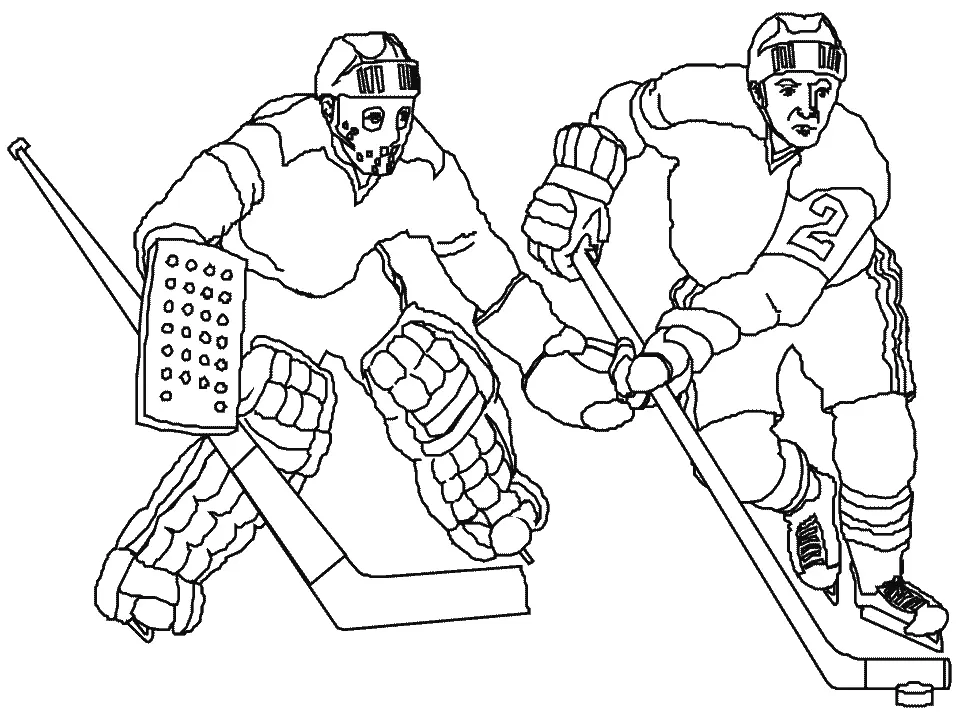 Ausmalbilder Hockey 14