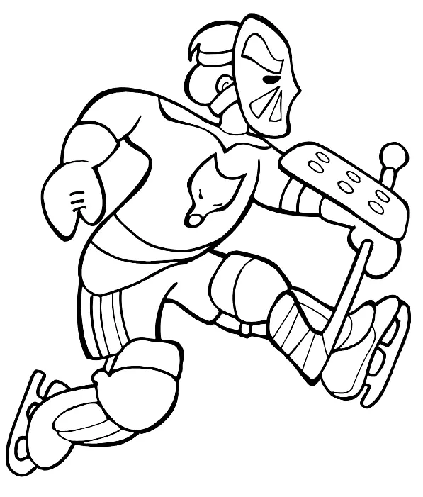 Ausmalbilder Hockey 49