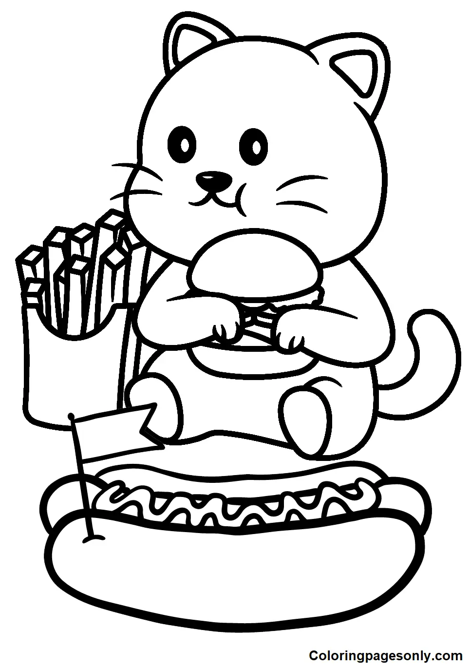 Hot Dog Ausmalbilder 13