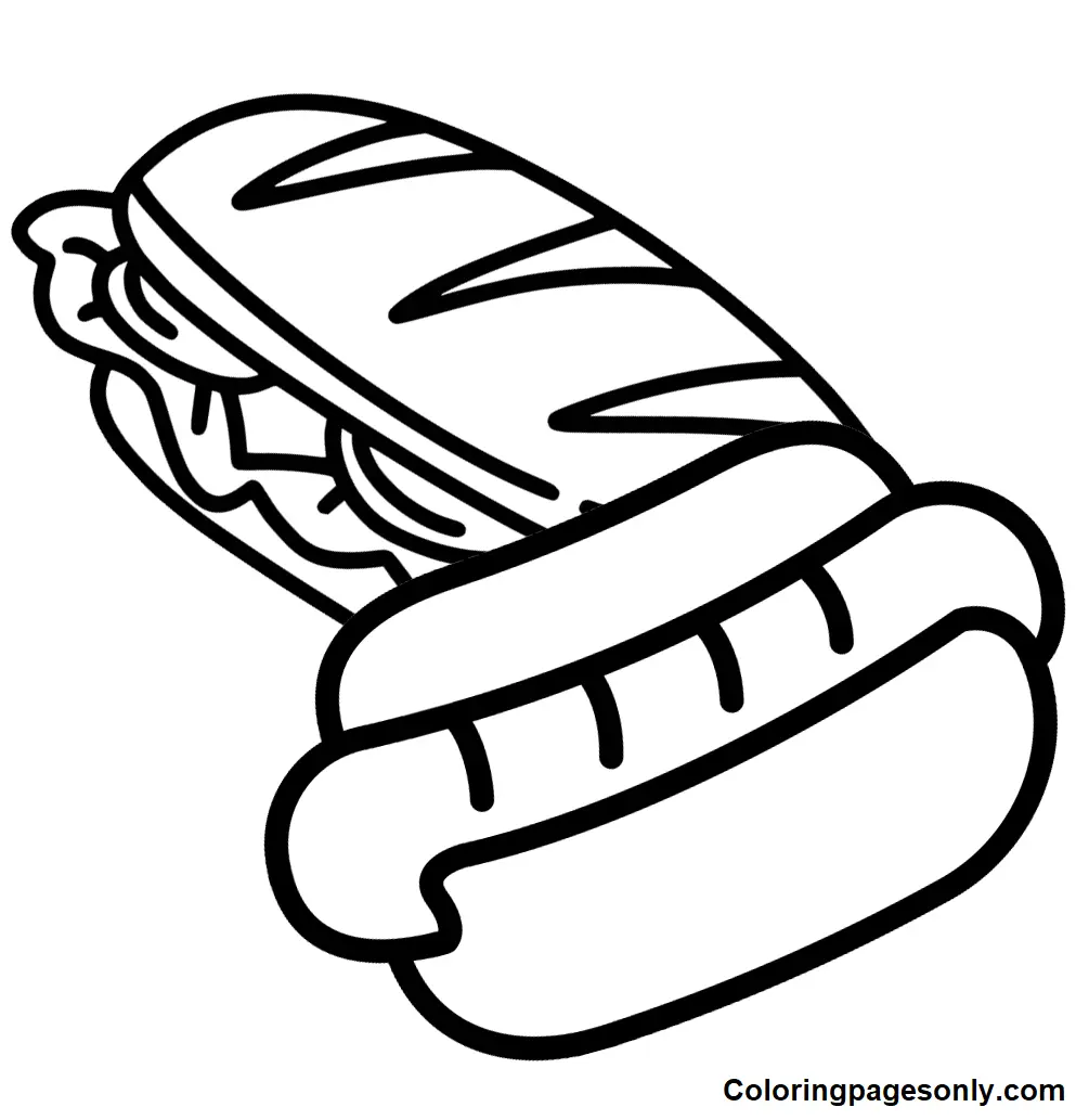 Hot Dog Ausmalbilder 18