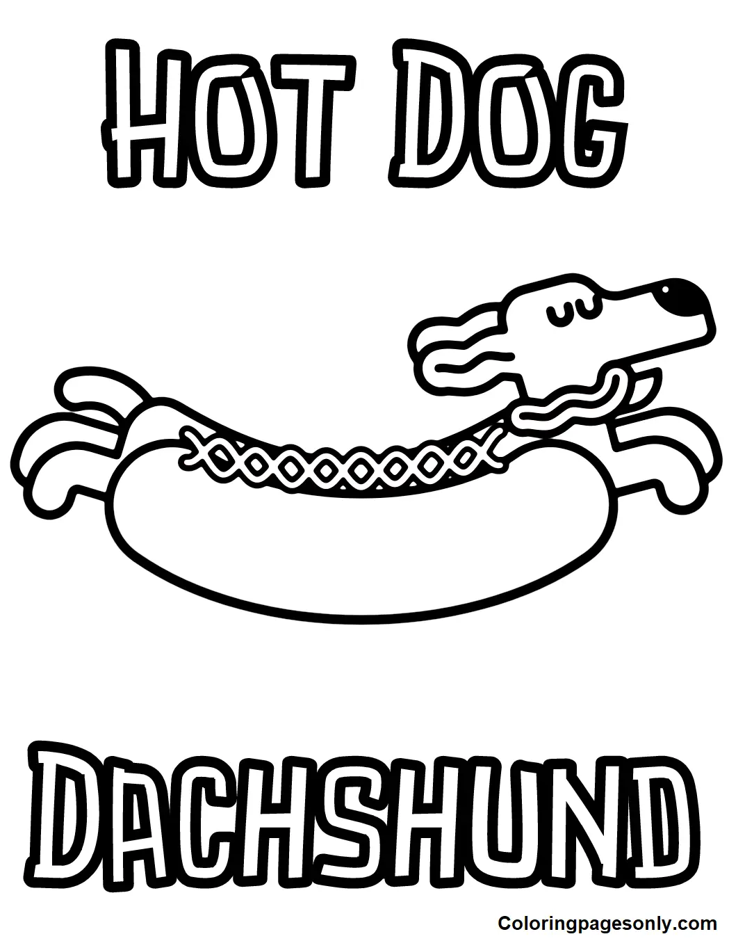 Hot Dog Ausmalbilder 19