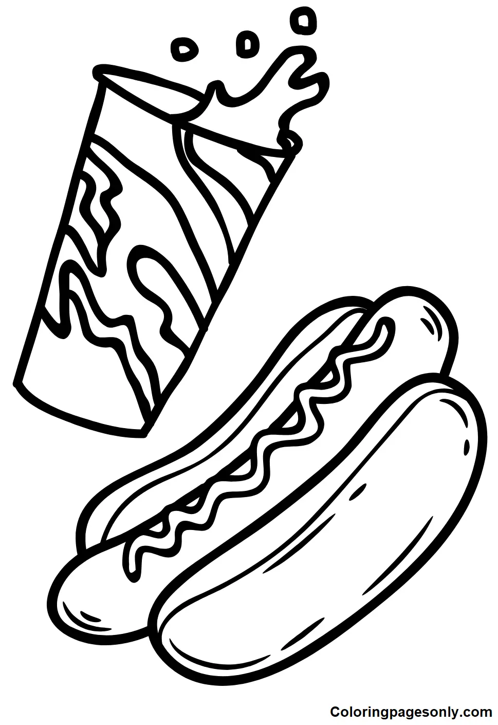 Hot Dog Ausmalbilder 22
