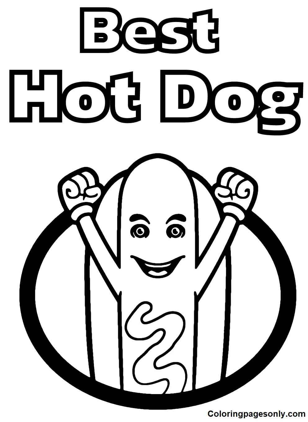 Hot Dog Ausmalbilder 24