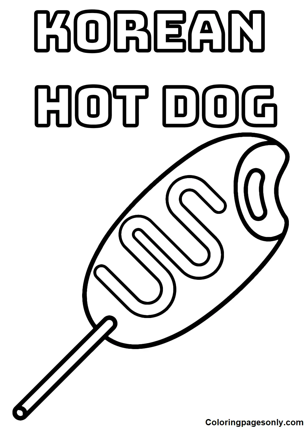 Hot Dog Ausmalbilder 25