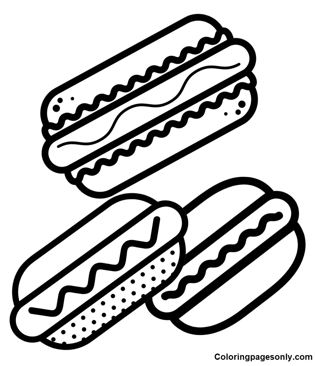 Hot Dog Ausmalbilder 28