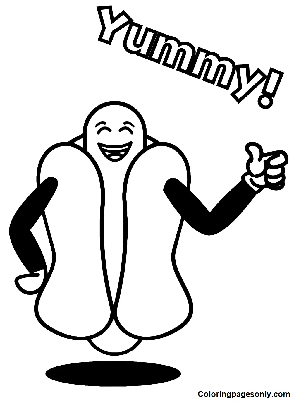 Hot Dog Ausmalbilder 29