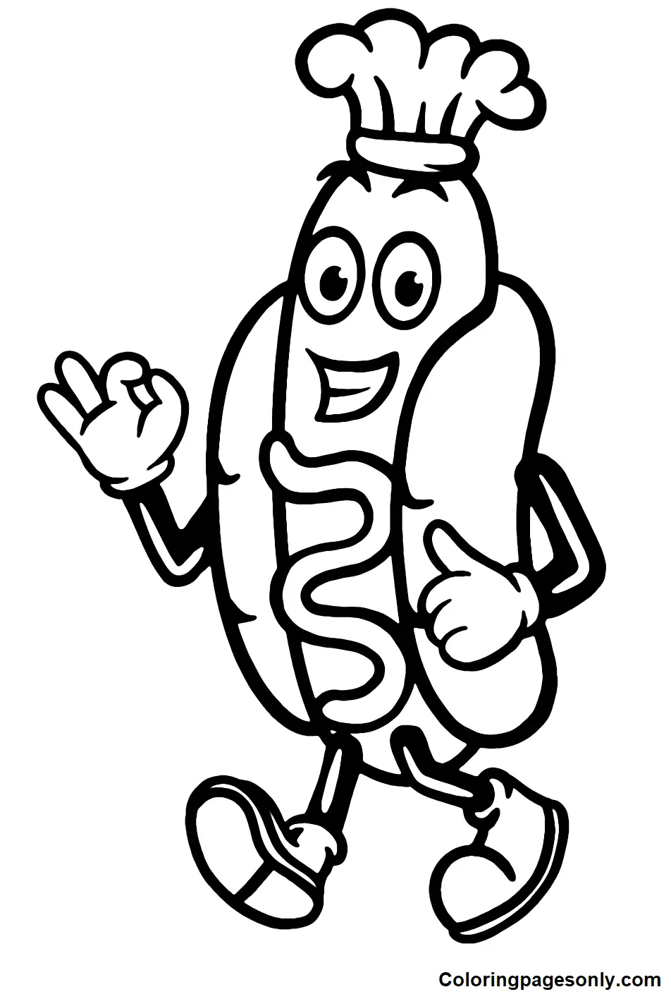 Hot Dog Ausmalbilder 31