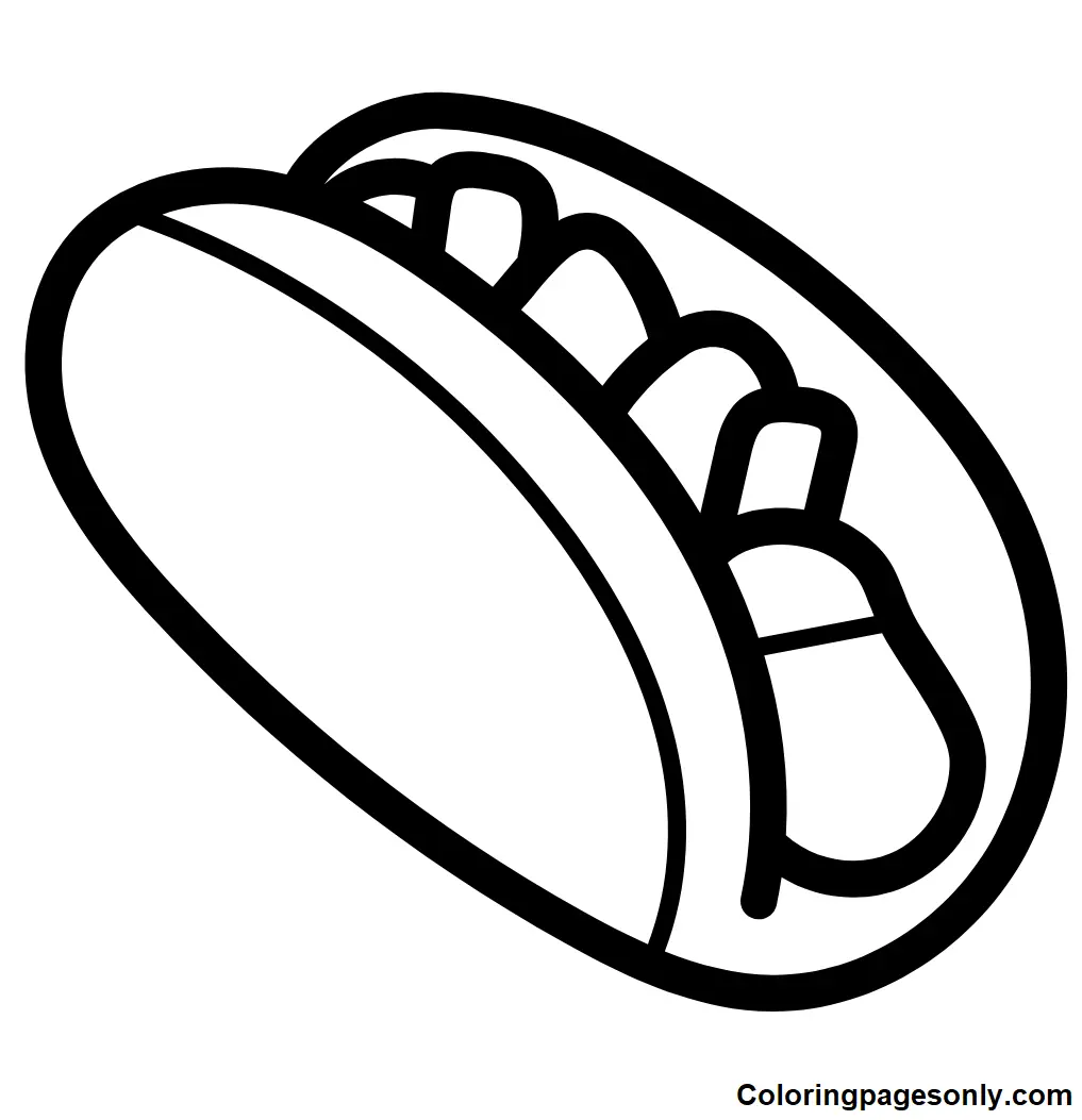 Hot Dog Ausmalbilder 38