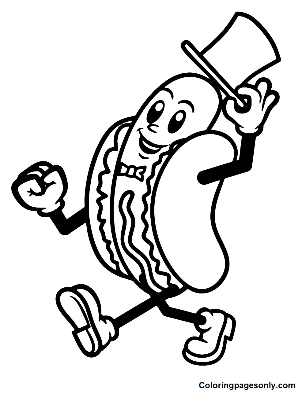 Hot Dog Ausmalbilder 39