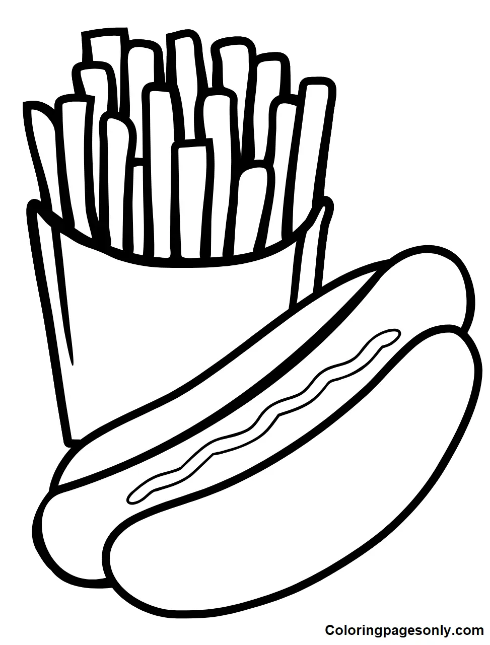 Hot Dog Ausmalbilder 8
