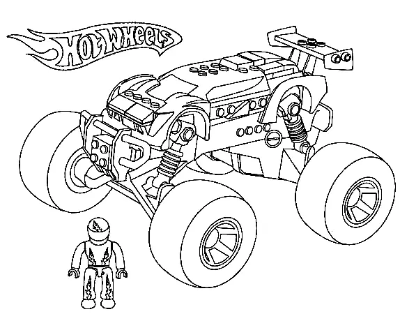 Hot Wheels Coloring Pages 1