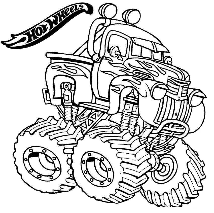 Hot Wheels Coloring Pages 2