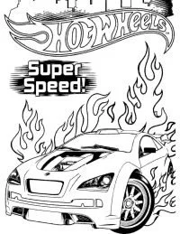 Hot Wheels Coloring Pages 23