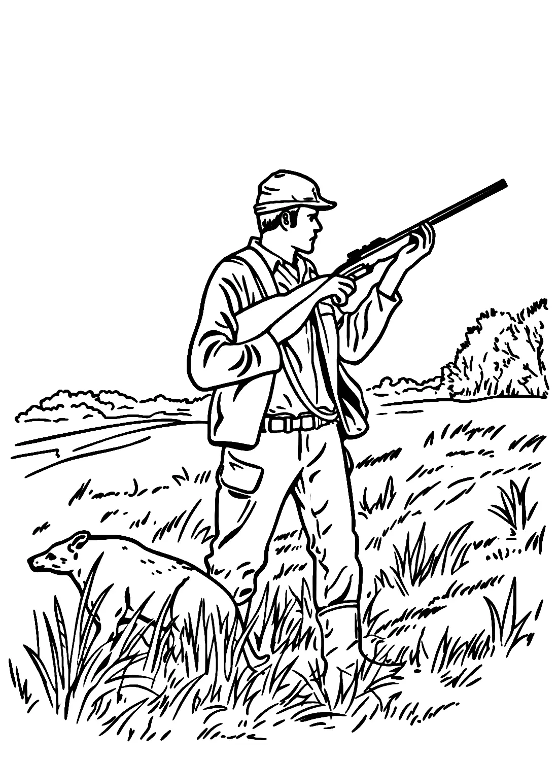 Hunting Coloring Pages