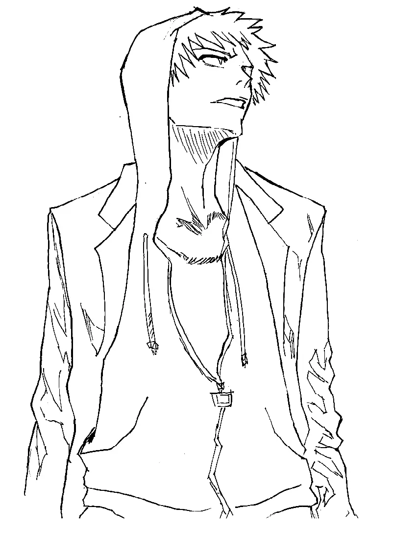 Ichigo Coloring Pages 10
