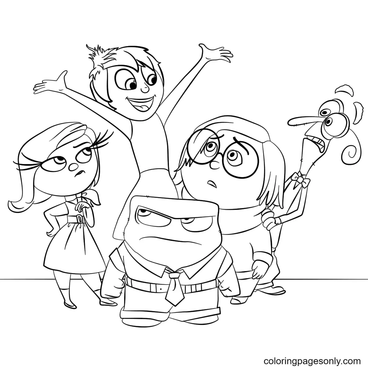 Desenhos de Divertida Mente Para Colorir 19
