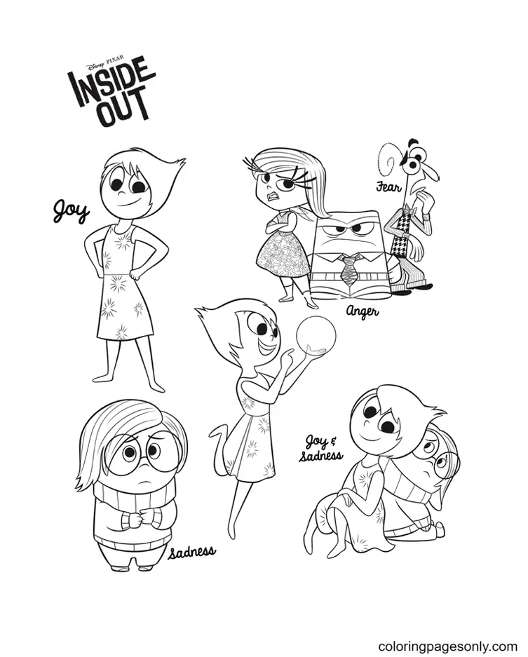 Desenhos de Divertida Mente Para Colorir 25
