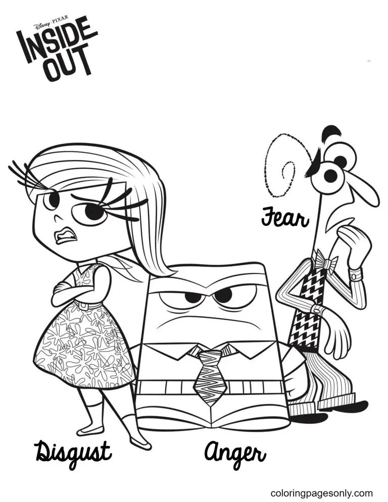 Desenhos de Divertida Mente Para Colorir 36