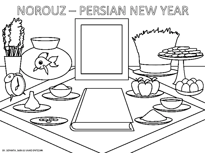 International Nowruz Day Coloring Pages 2