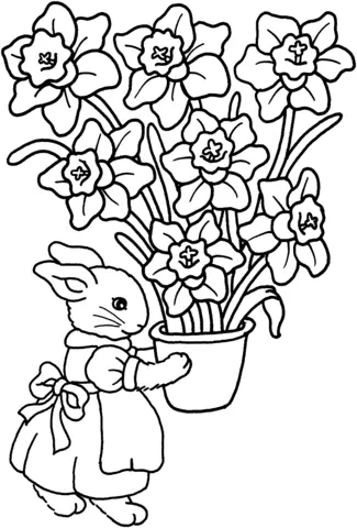 Iris Coloring Pages 8