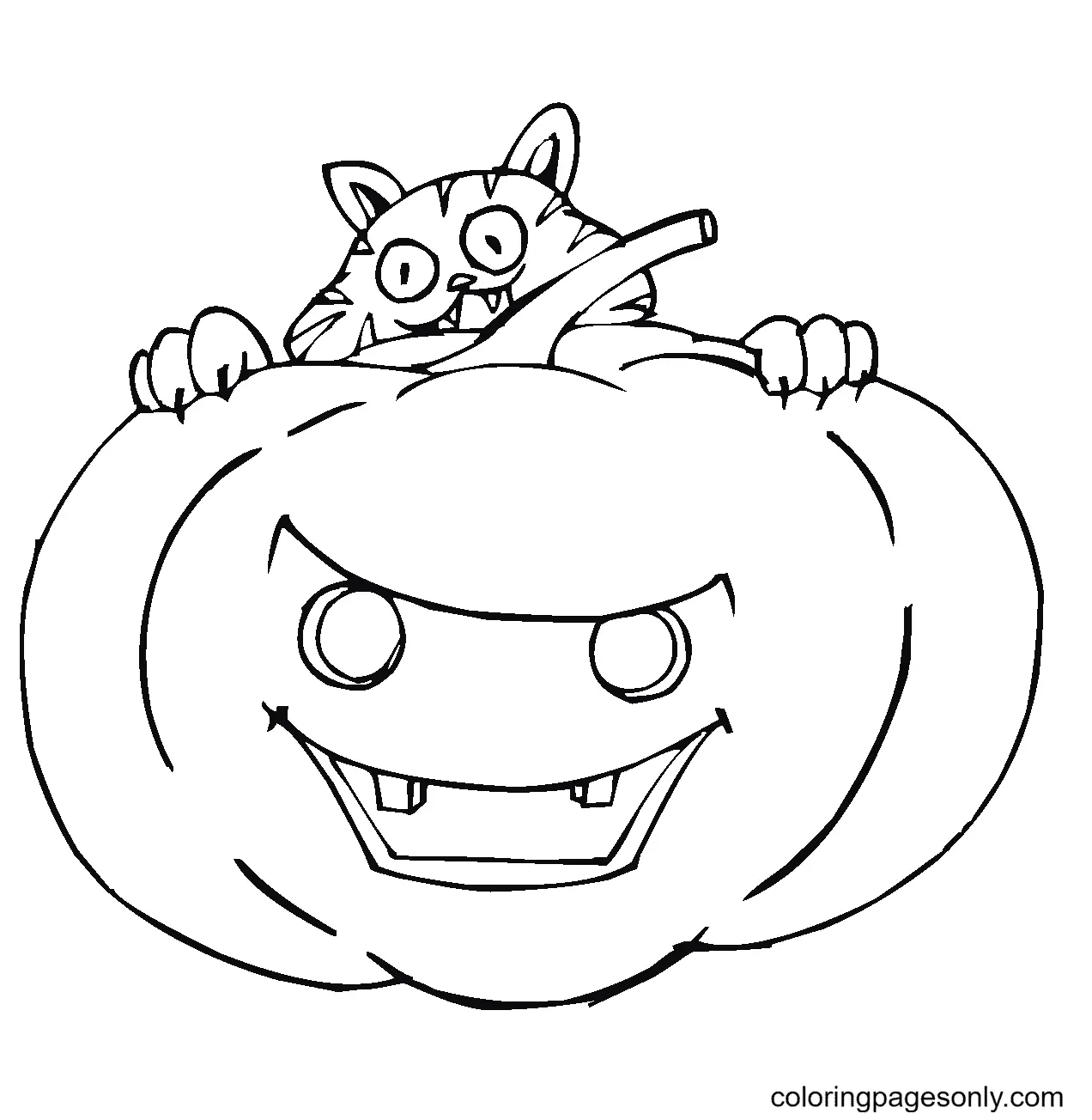 Desenhos de Jack O Lantern Para Colorir 72