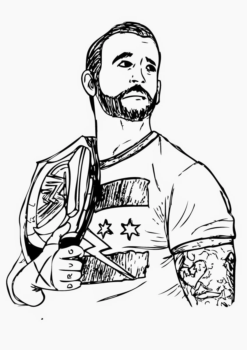 John Cena Para Colorear