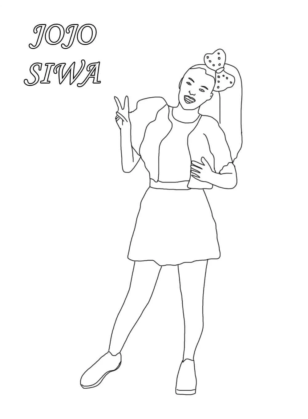 Jojo Siwa Para Colorear 23