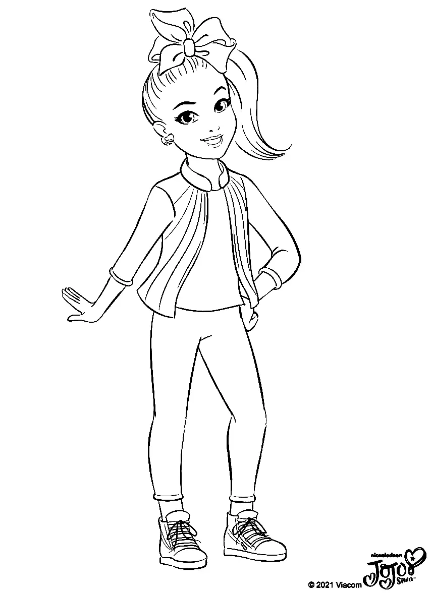 Jojo Siwa Para Colorear 48