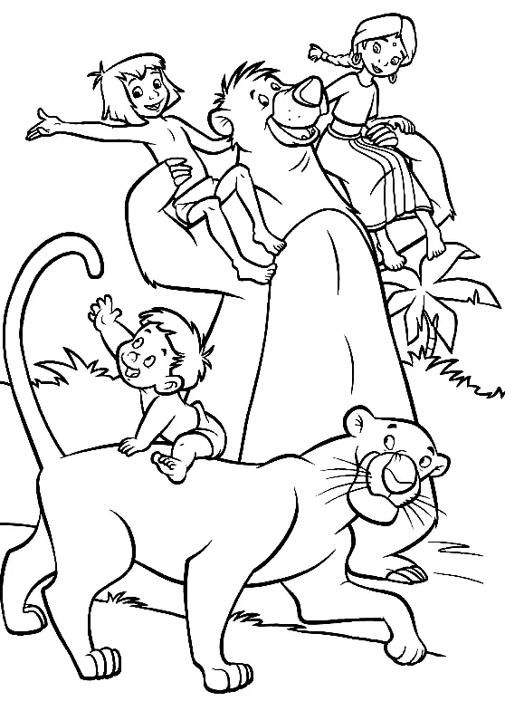 El Libro De La Selva Para Colorear 12