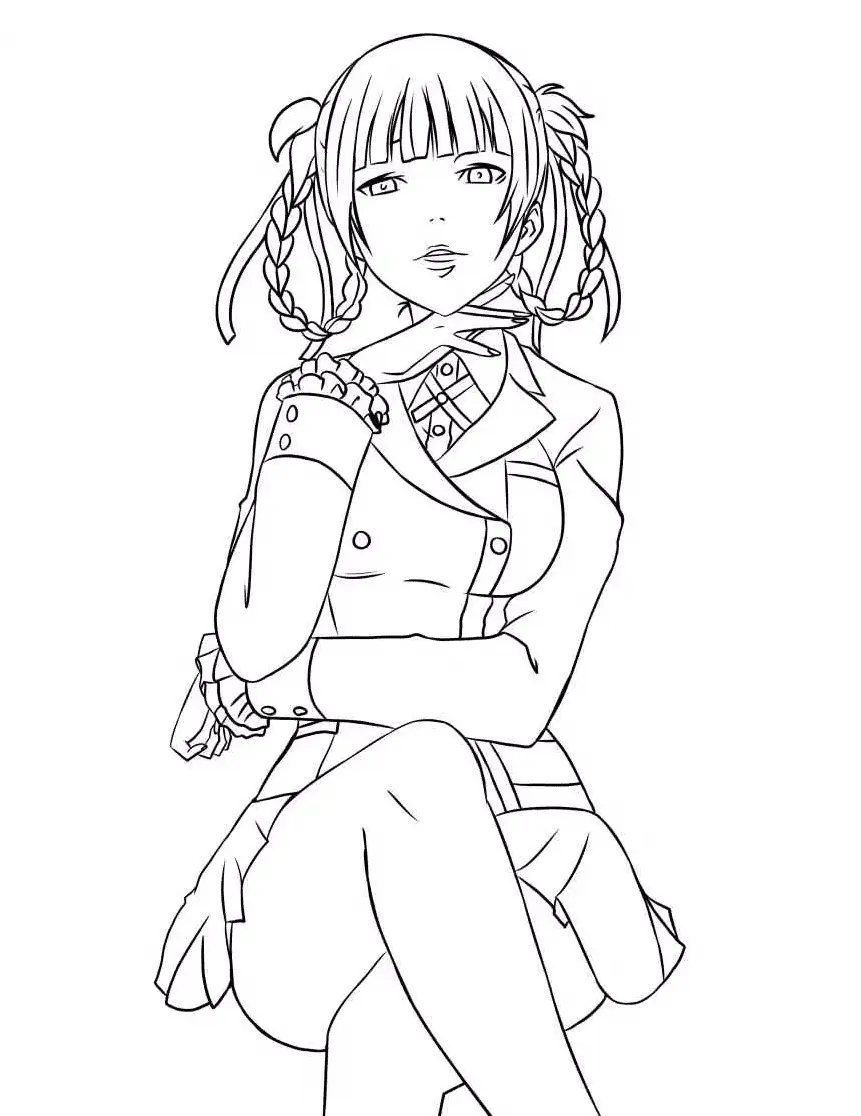 Kakegurui Coloring Pages 16
