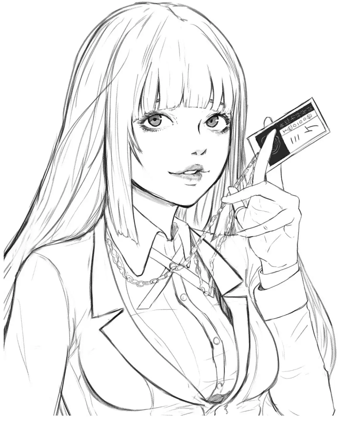 Kakegurui Coloring Pages 22