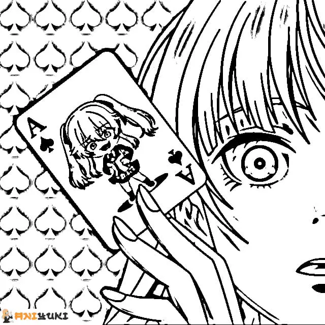 Kakegurui Coloring Pages 38