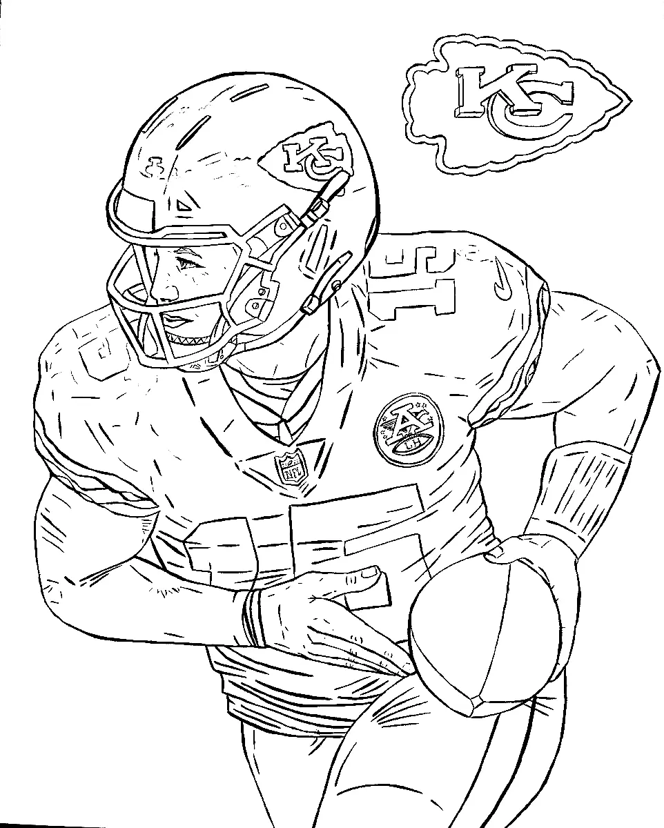 Kansas City Chiefs Para Colorear 2