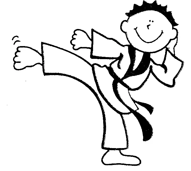 Karate Para Colorear 38
