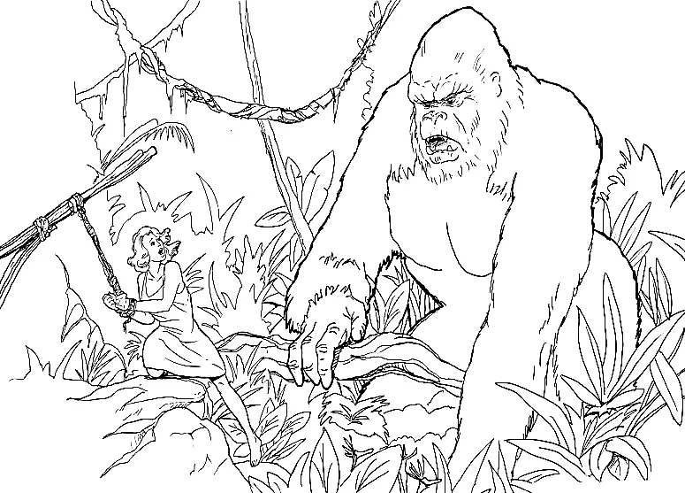 King Kong Coloring Pages 18