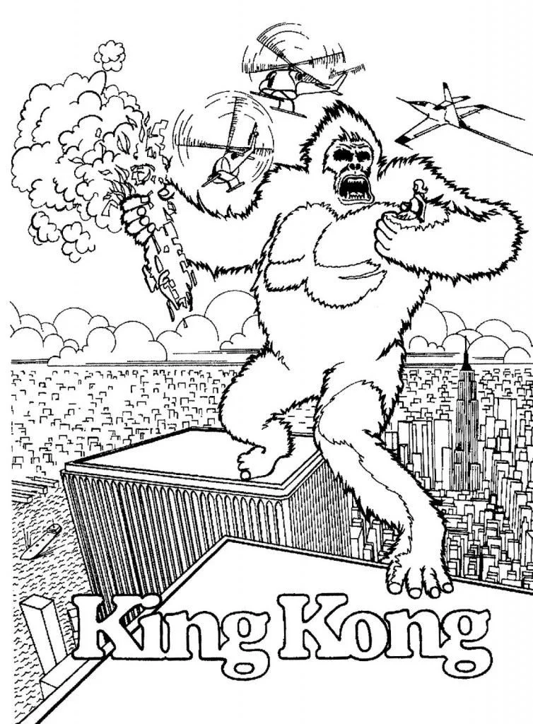 King Kong Coloring Pages 25