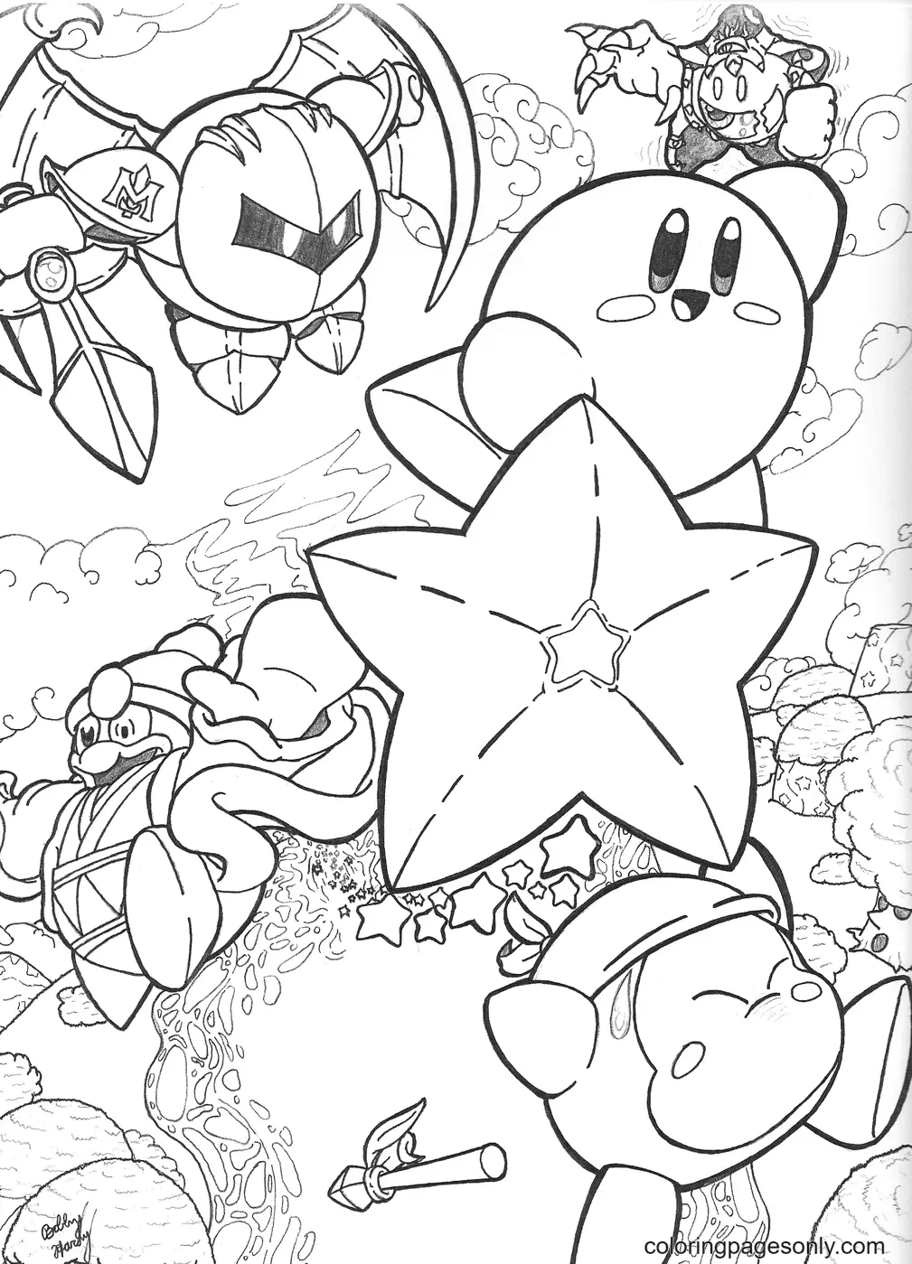 Kirby Ausmalbilder 15
