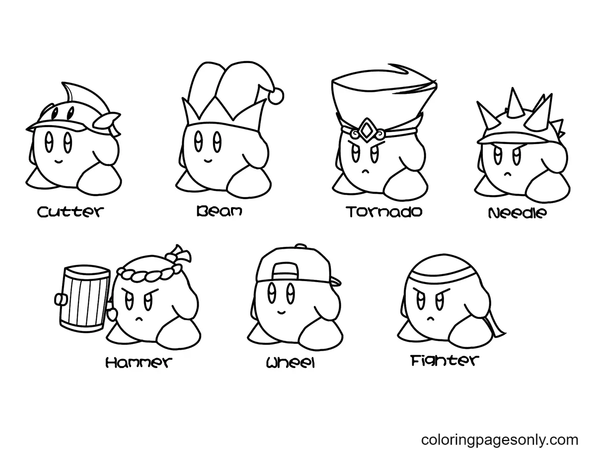 Kirby Ausmalbilder 3