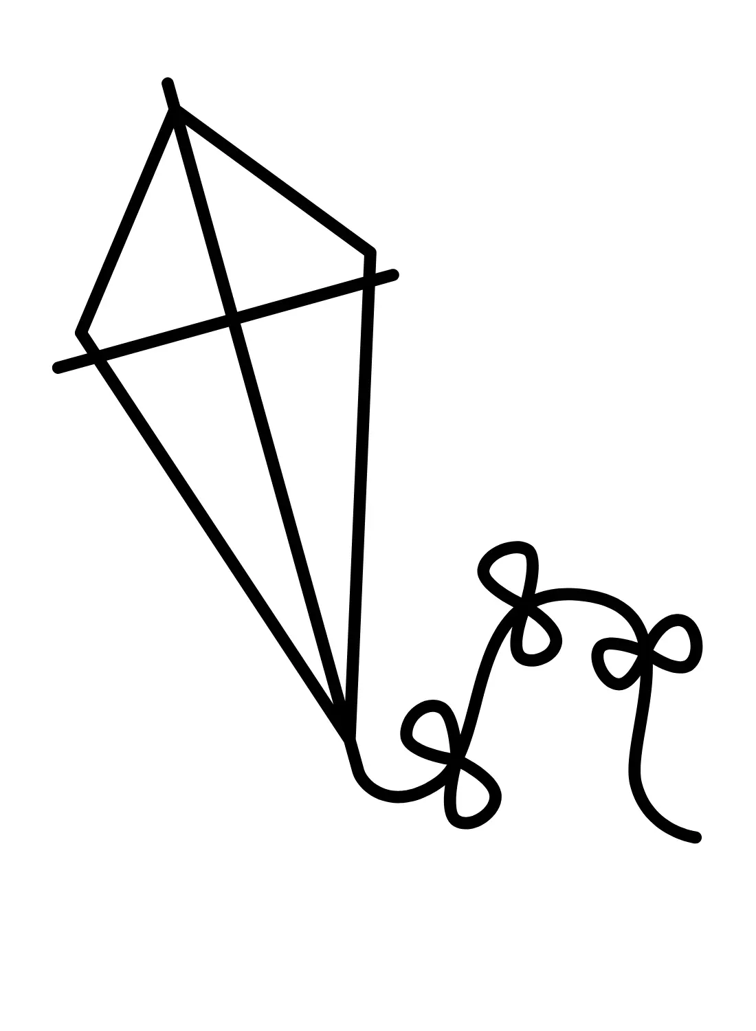 Kite Coloring Pages 10