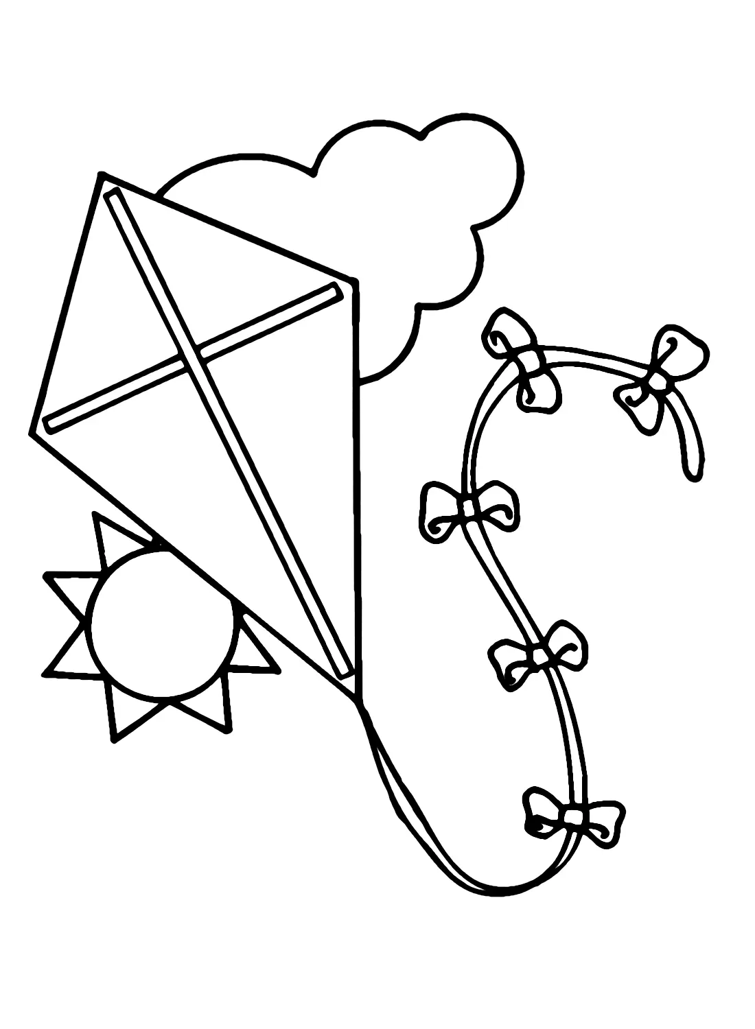 Kite Coloring Pages 3