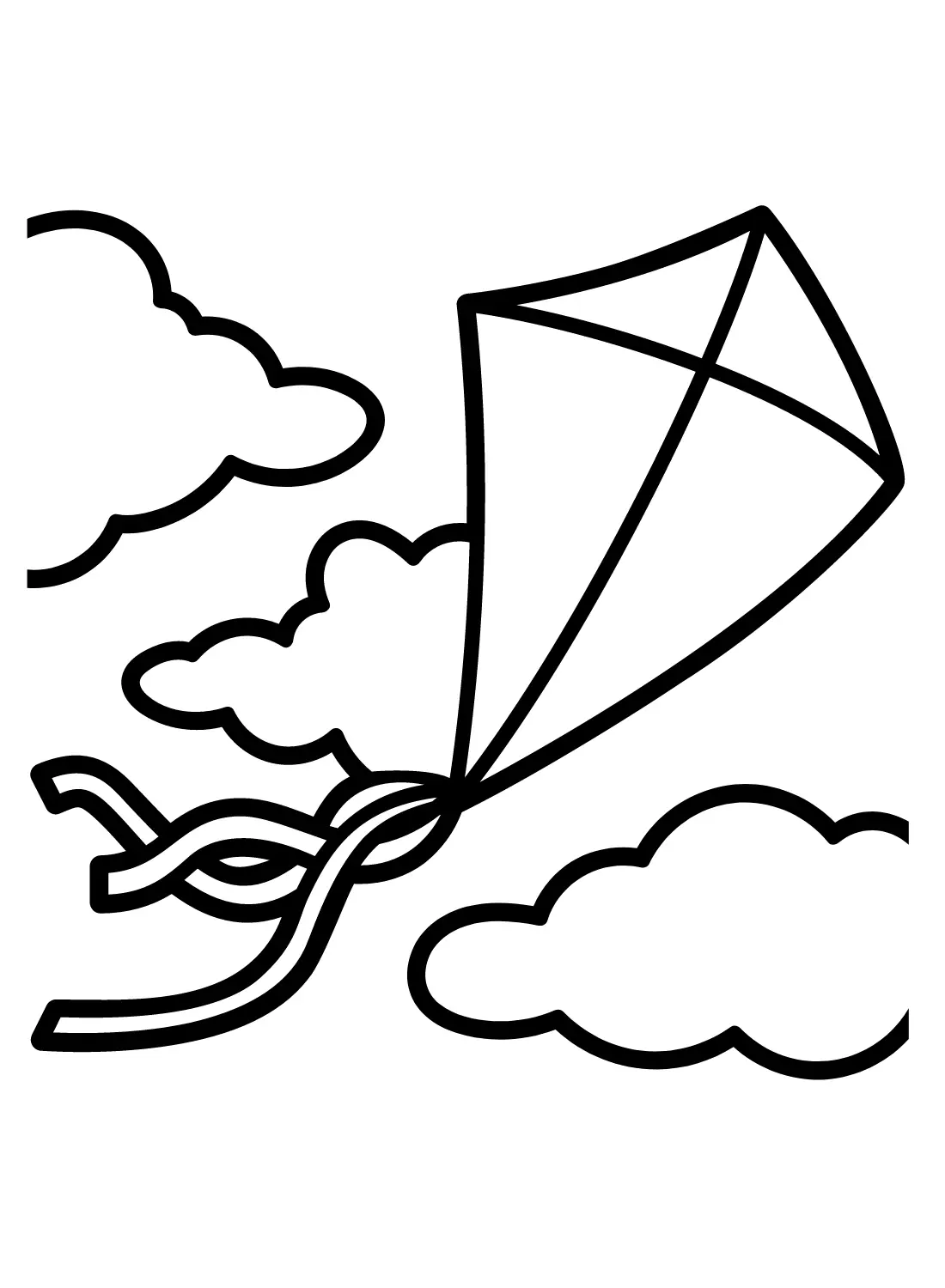 Kite Coloring Pages 6