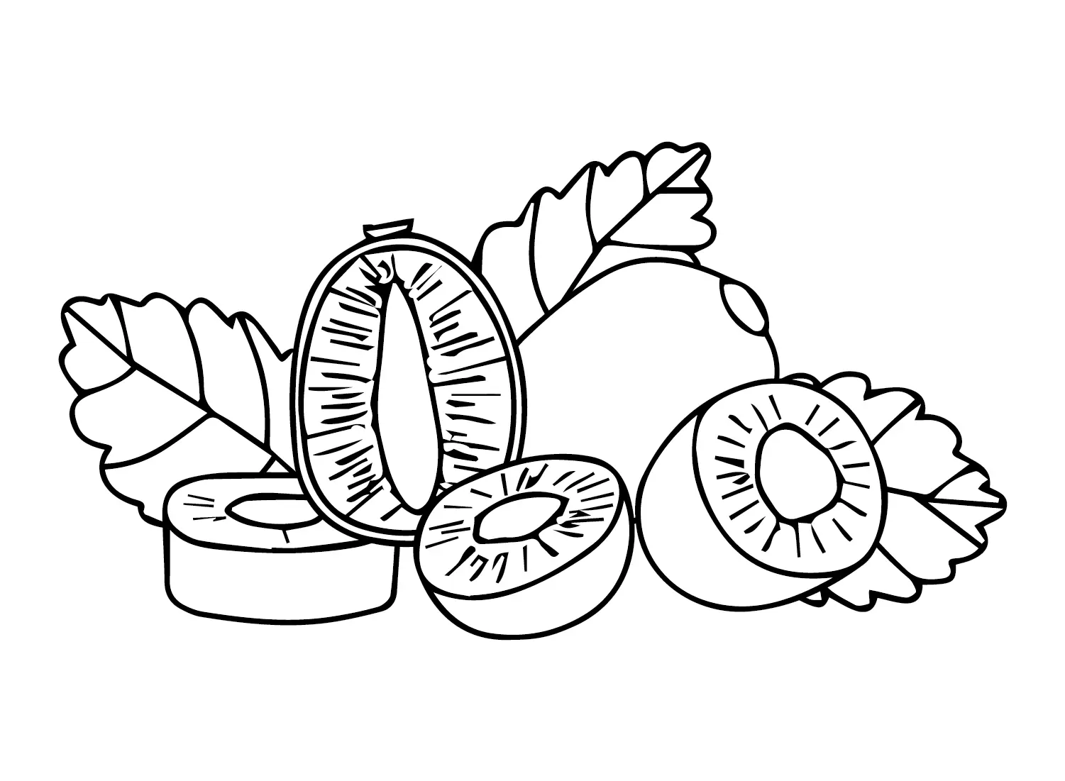 Kiwi-Frucht Ausmalbilder 25