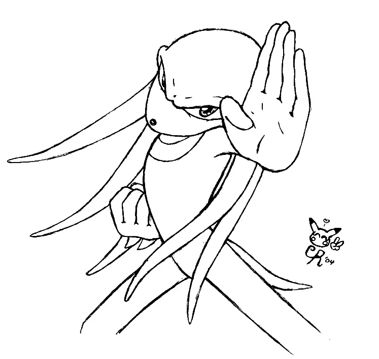 Knuckles Para Colorear 64