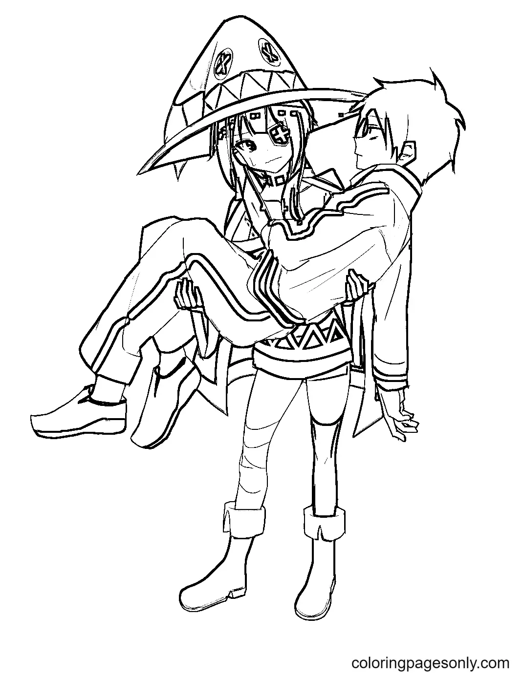 Konosuba Ausmalbilder