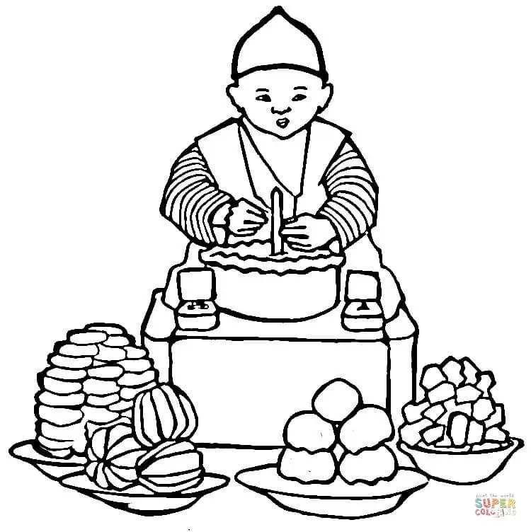 Corea para Colorear 15
