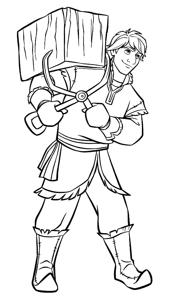 Kristoff Para Colorear