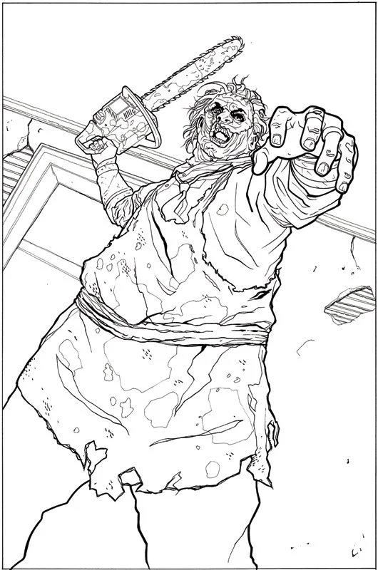 Leatherface Ausmalbilder 6