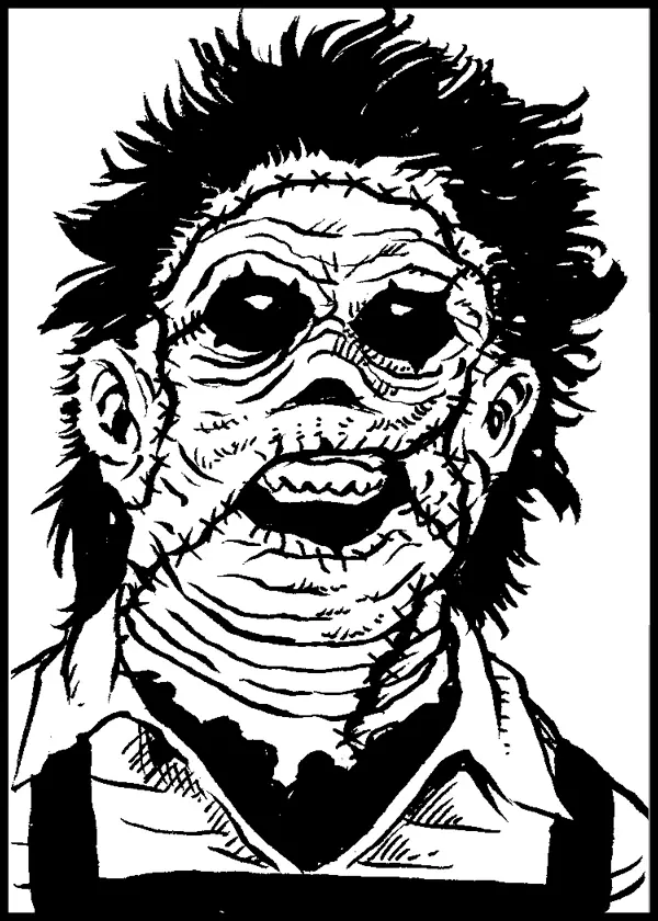 Leatherface Ausmalbilder 7