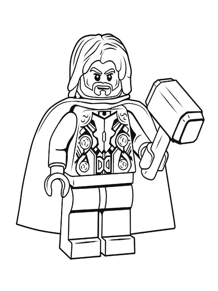 Lego Thor Ausmalbilder 1