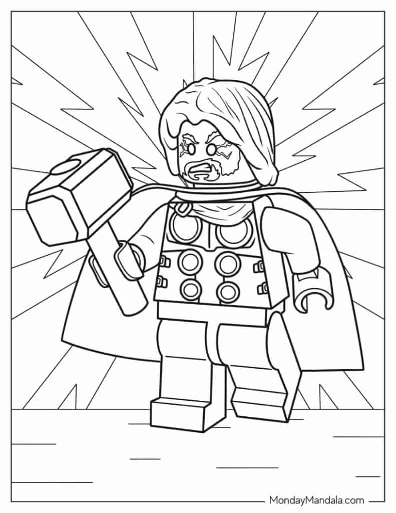 Lego Thor Ausmalbilder 4